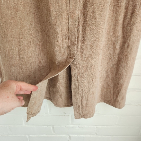 Vintage Flax Angelheart Skirt NOS With Tag  Brown Midi Modest Size L - Picture 3 of 9